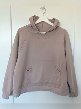 Henriette Steffensen Hoodie 1383 Nude Pink Pullover Size L Denmark
